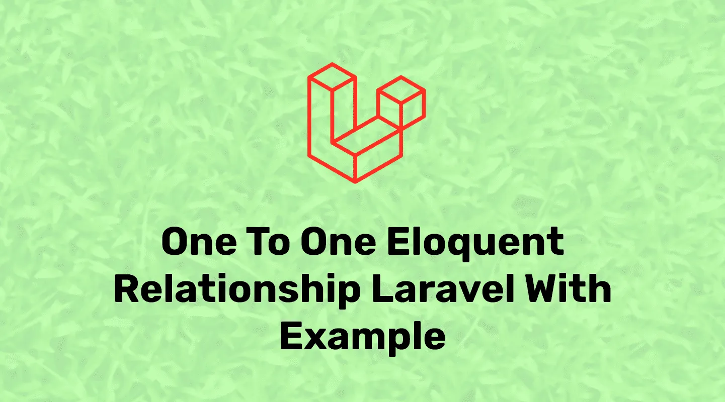 One to one relationship in laravel