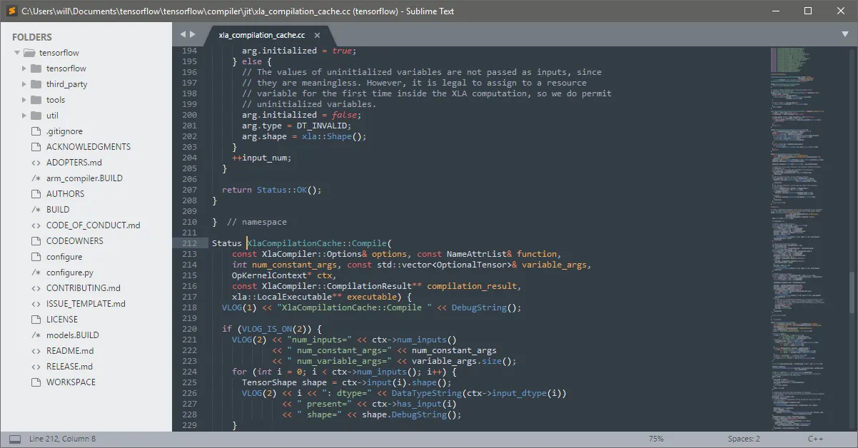 Sublime text code editor